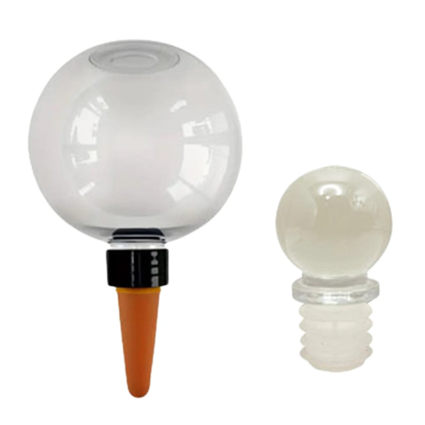 Self Watering Globes Top Fill Automatic Plant Watering Globes Automatic Houseplant Drip Irrigation for Vacation Plant Savers Peaceful Pleasures Health and Wellness 1Transparent