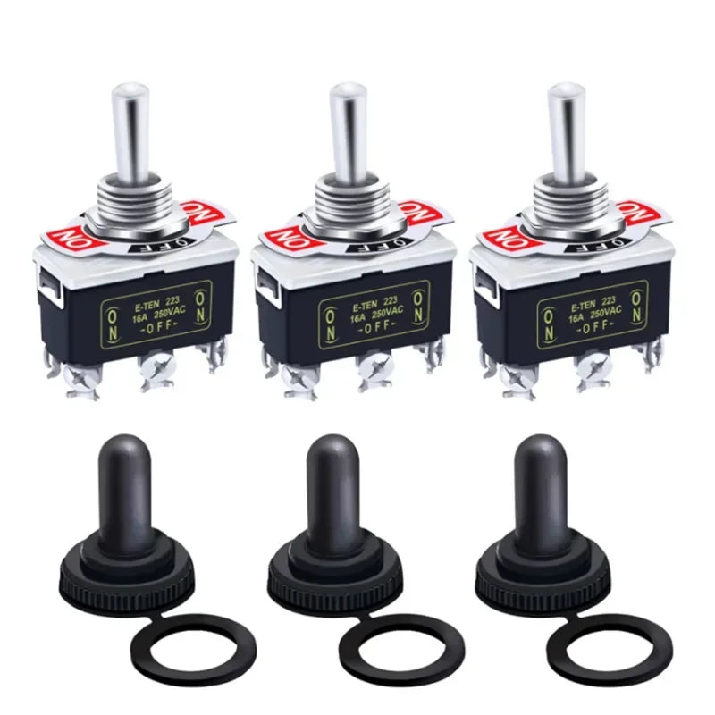 5Pcs Heavy Duty Car Boat Rocker Toggle Switch 15A 250V 2Pin SPST ON/OFF Rocker Switches with Waterproof Boot Spst Rocker Switch Peaceful Pleasures Health and Wellness