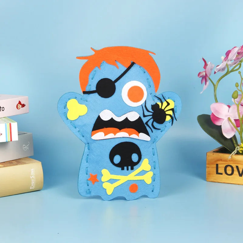 Halloween Hand Puppet Kids Children Toddlers Gifts Cartoon Skeleton