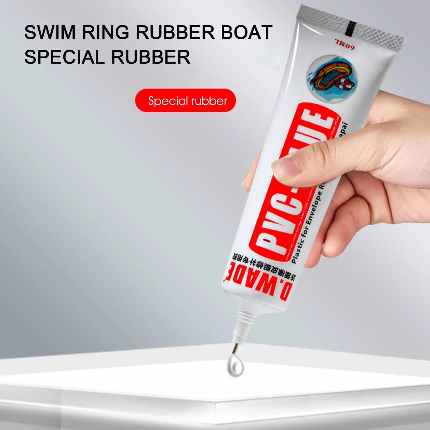 PVC Repair Glue 60g – Pool Float, Air Bed & Inflatable Fix