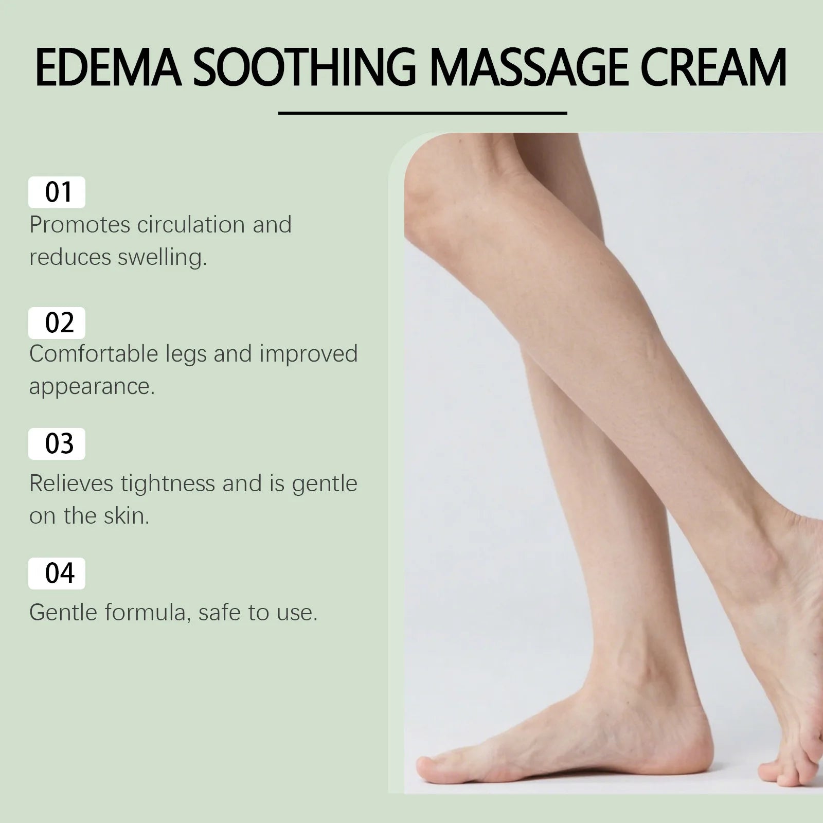 Varicose Vein & Leg Edema Relief Cream | Swelling & Circulation Leg Relief Cream Peaceful Pleasures Health and Wellness