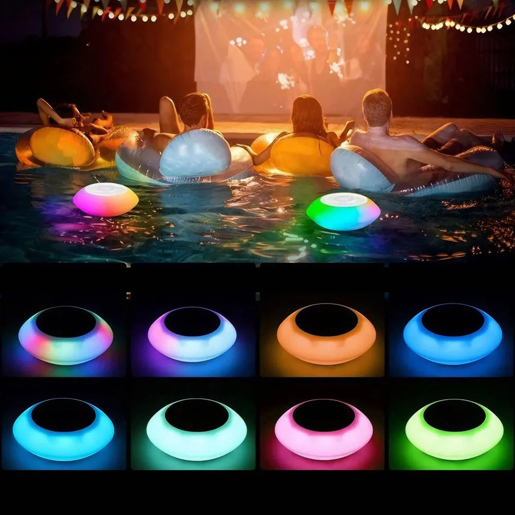 Floating Pool Speaker – IPX7 Waterproof Bluetooth & LED Lights