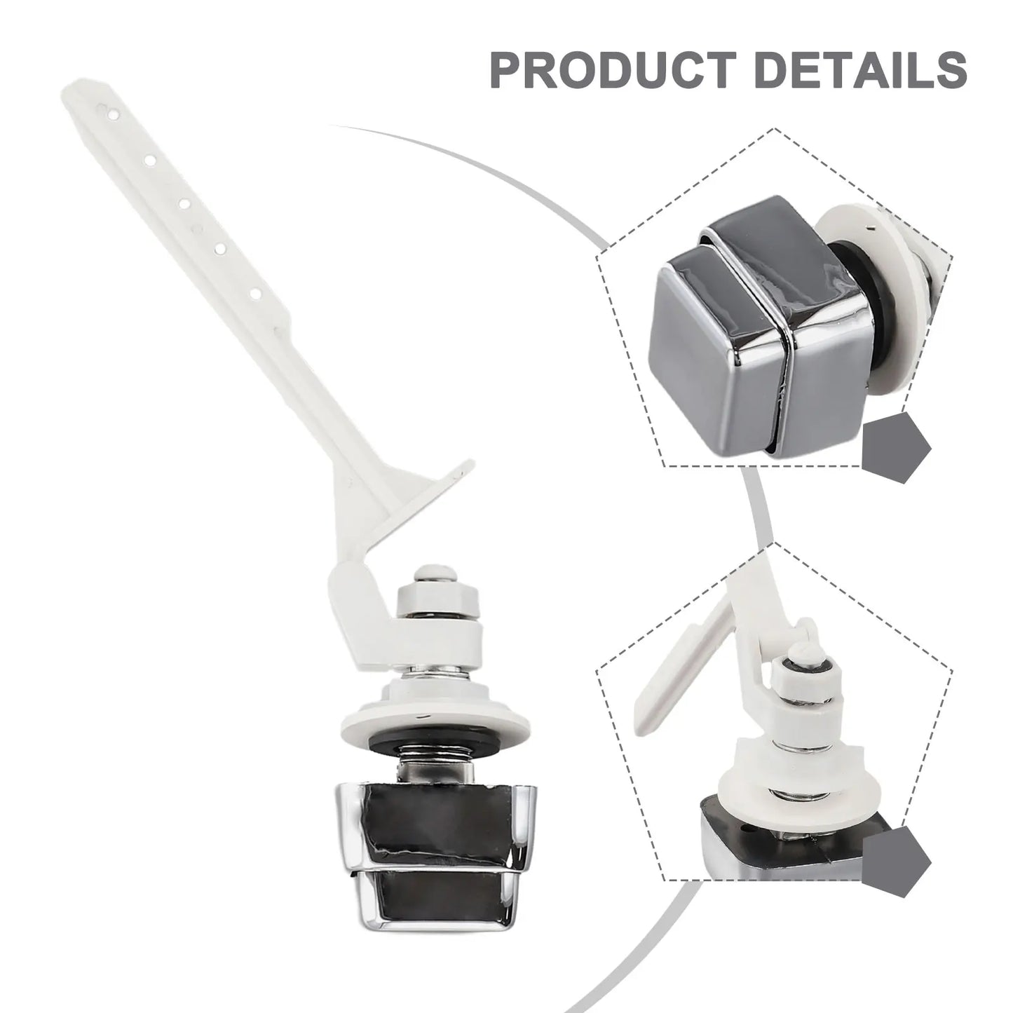 Push Button Toilet Flush Kit – Side Mount Trip Lever Handle