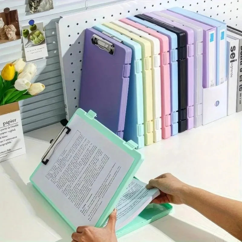 Hard Shell File Folder Storage Box | Desktop Office Organizer