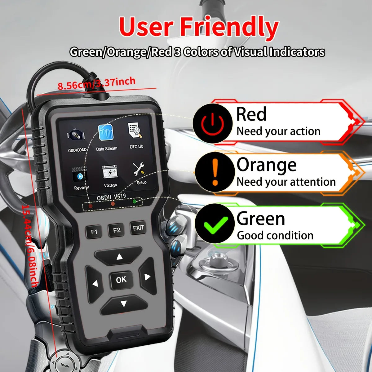 V519 OBD2 Scanner – Portable Car Fault Code Reader & Reset Tool Peaceful Pleasures Health and Wellness