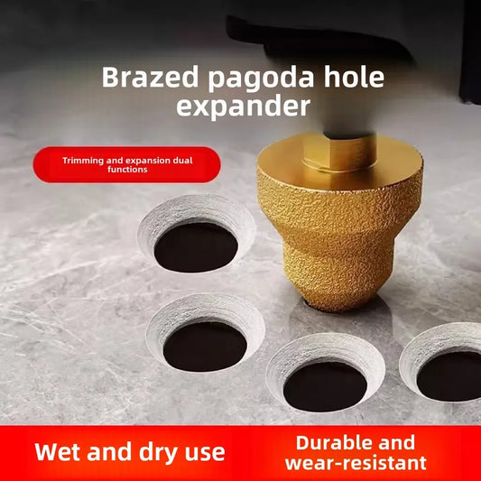 Angle Grinder Drill Bits: 20 - 35 - 50mm Hex Shank Diamond Step Chamfer for Enlarging Holes in Marble, Tile, Masonry & Concrete Peaceful Pleasures Health and Wellness