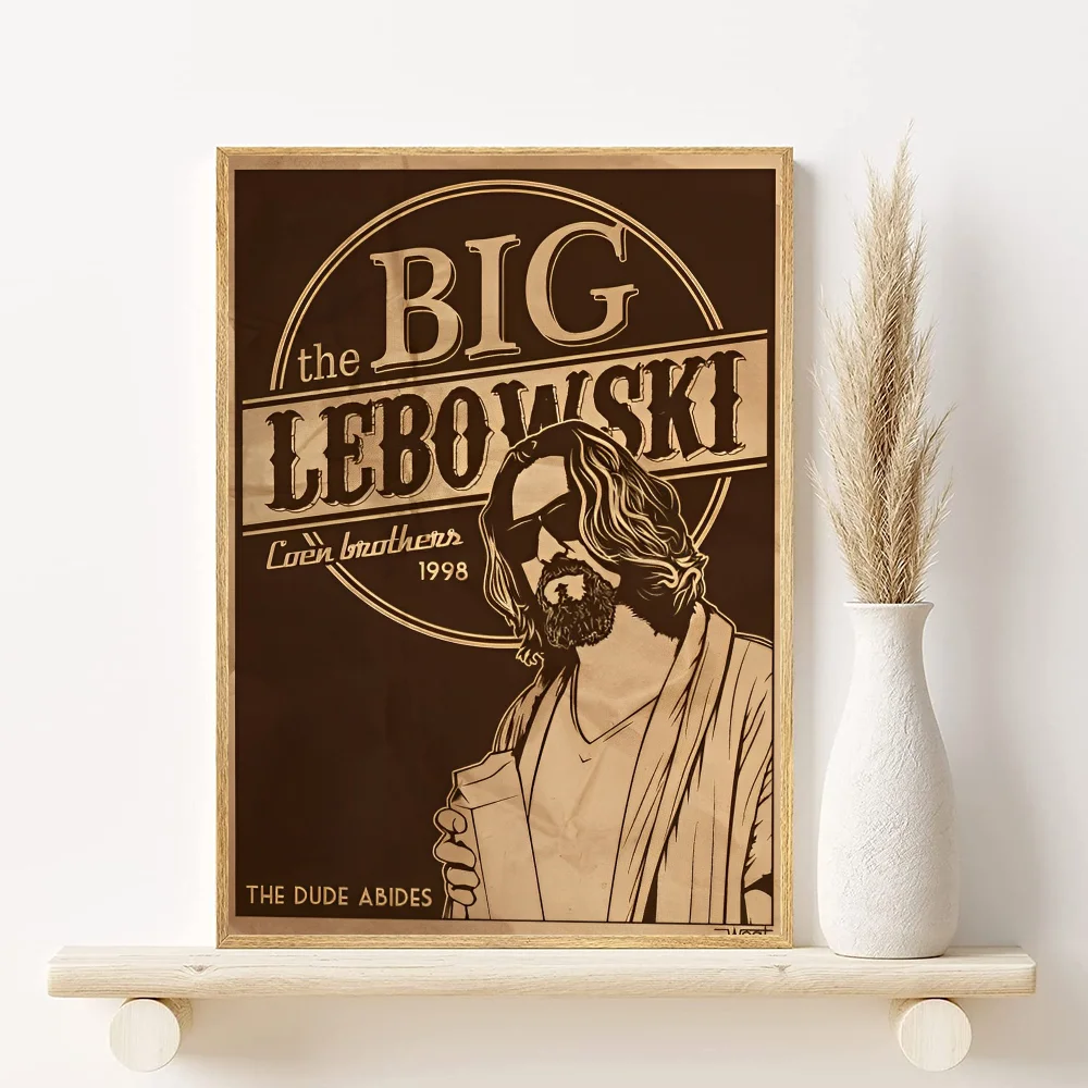 Movie HD The Big Lebowski Poster HD art sticky wall waterproof home living room bedroom bar aesthetic decoration Peaceful Pleasures Health and Wellness z6 40X50cmNoframe