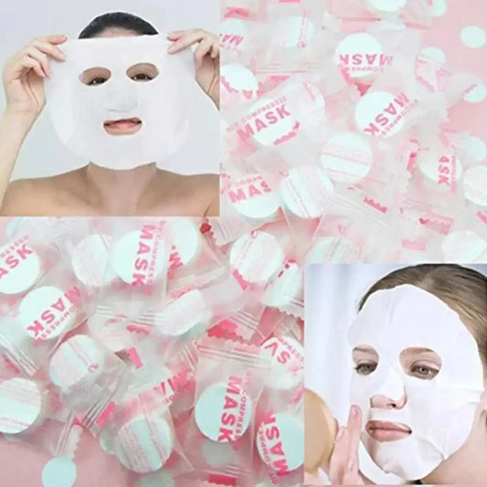 Disposable Compressed Face Towels 30/50 Pcs – Soft Travel Pack Disposable Face Towel Peaceful Pleasures Health and Wellness