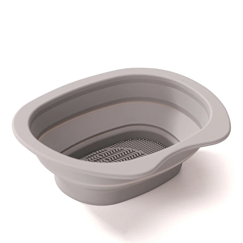 Foldable Silicone Makeup Brush Cleaning Bowl | Washing Tool
