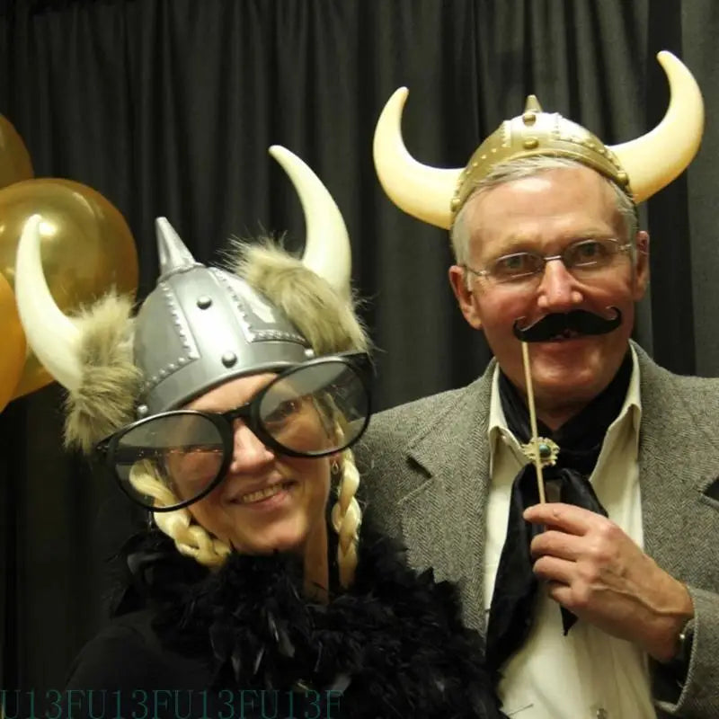 Viking Horned Helmet Hat – Medieval Warrior Costume Adults
