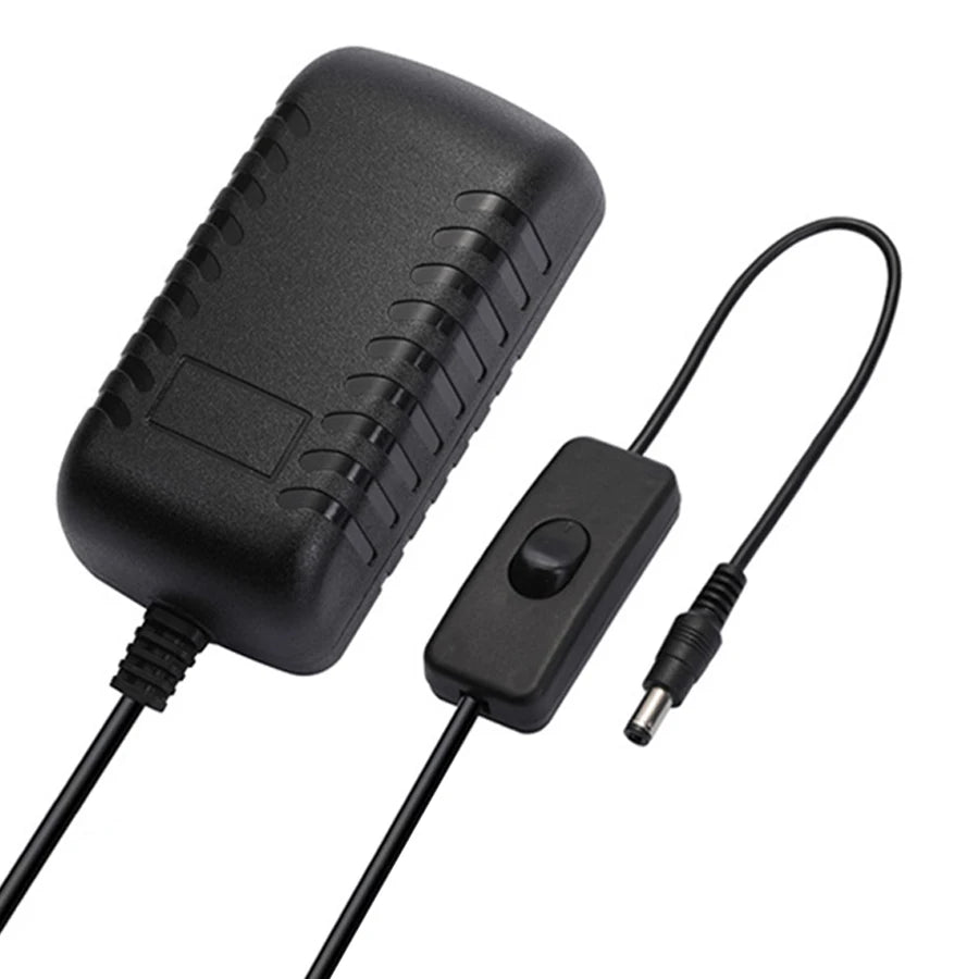 12V Power Supply Adapter with Switch EU/US Plug Charger Converter AC 100-240V To DC 12V LED Lighting Transformer Driver 1A 2A 3A Peaceful Pleasures Health and Wellness