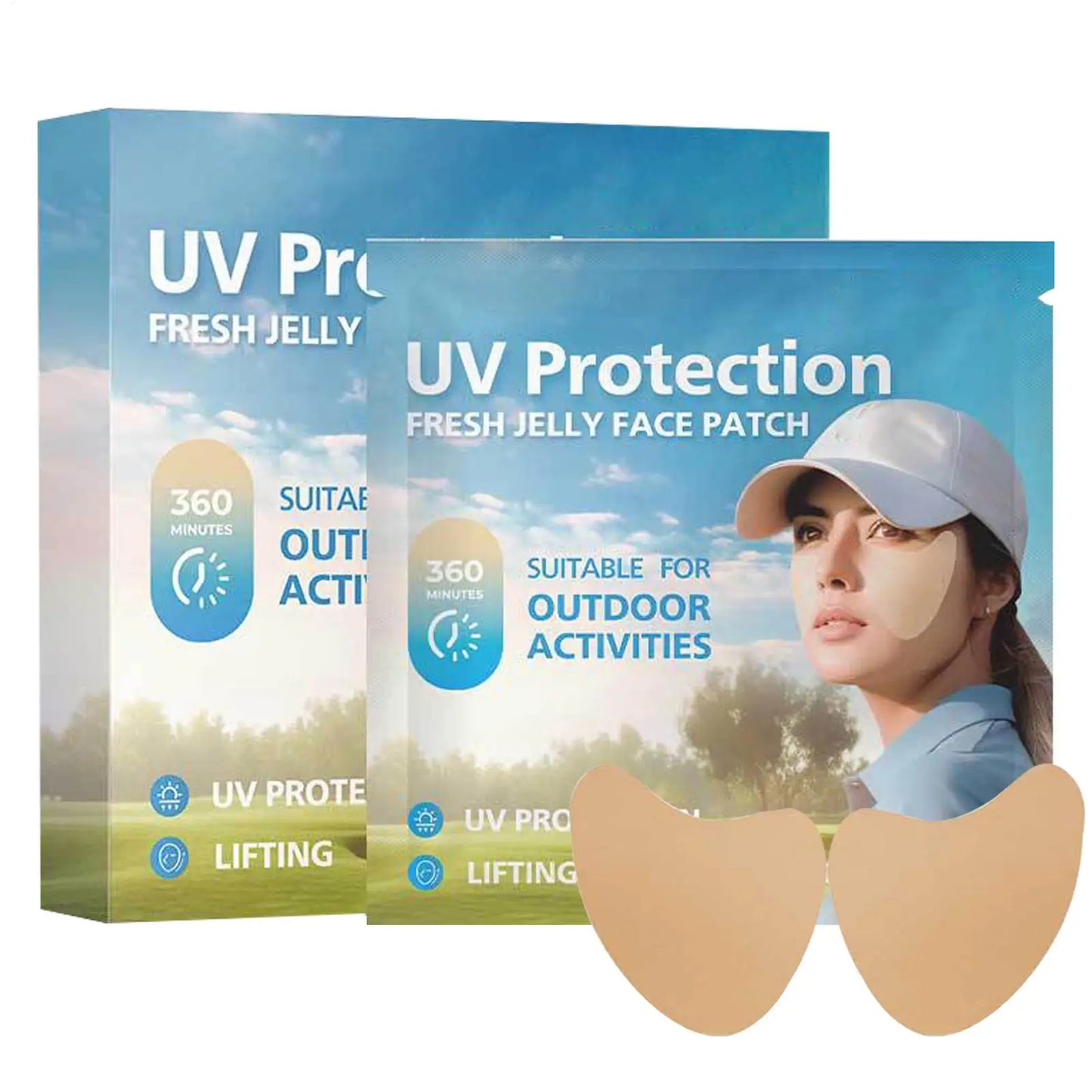 5 Pairs Sunscreen Face Patches for Outdoor Activities Peaceful Pleasures Health and Wellness
