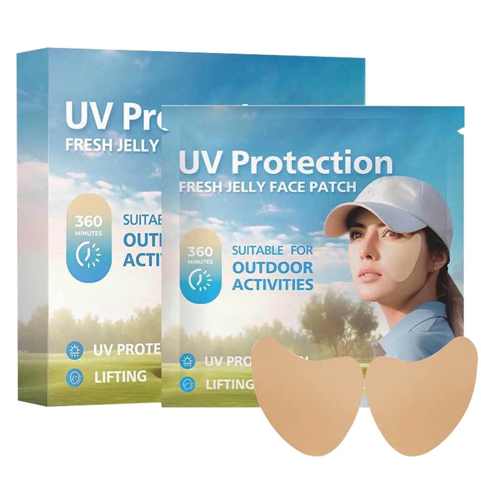 5 Pairs Sunscreen Face Patches for Outdoor Activities Peaceful Pleasures Health and Wellness