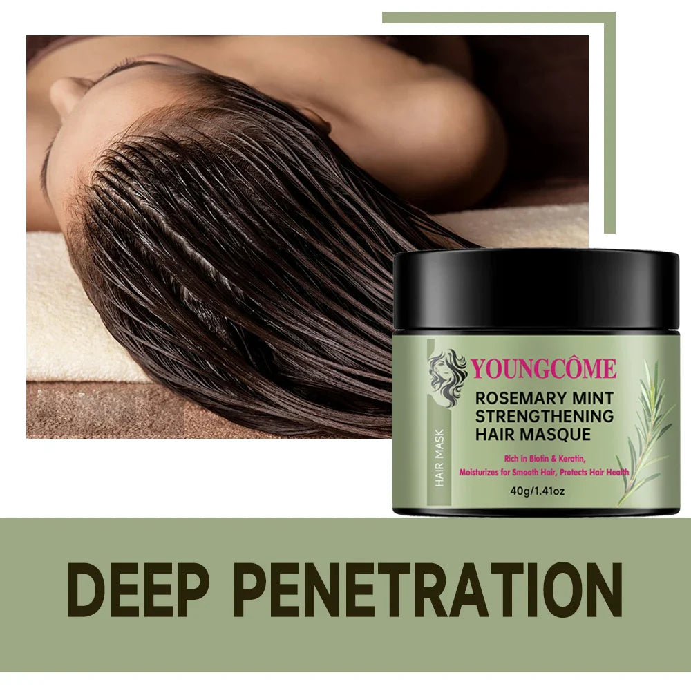 Rosemary Mint Strengthening Hair Mask | Smooth & Nourish