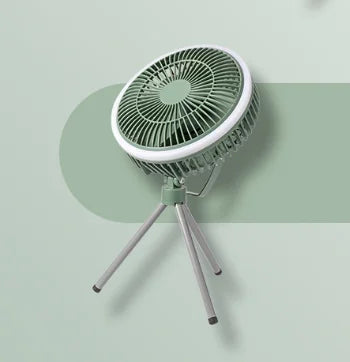 URGGU Rechargeable Camping Fan with LED Light | 3 Speeds
