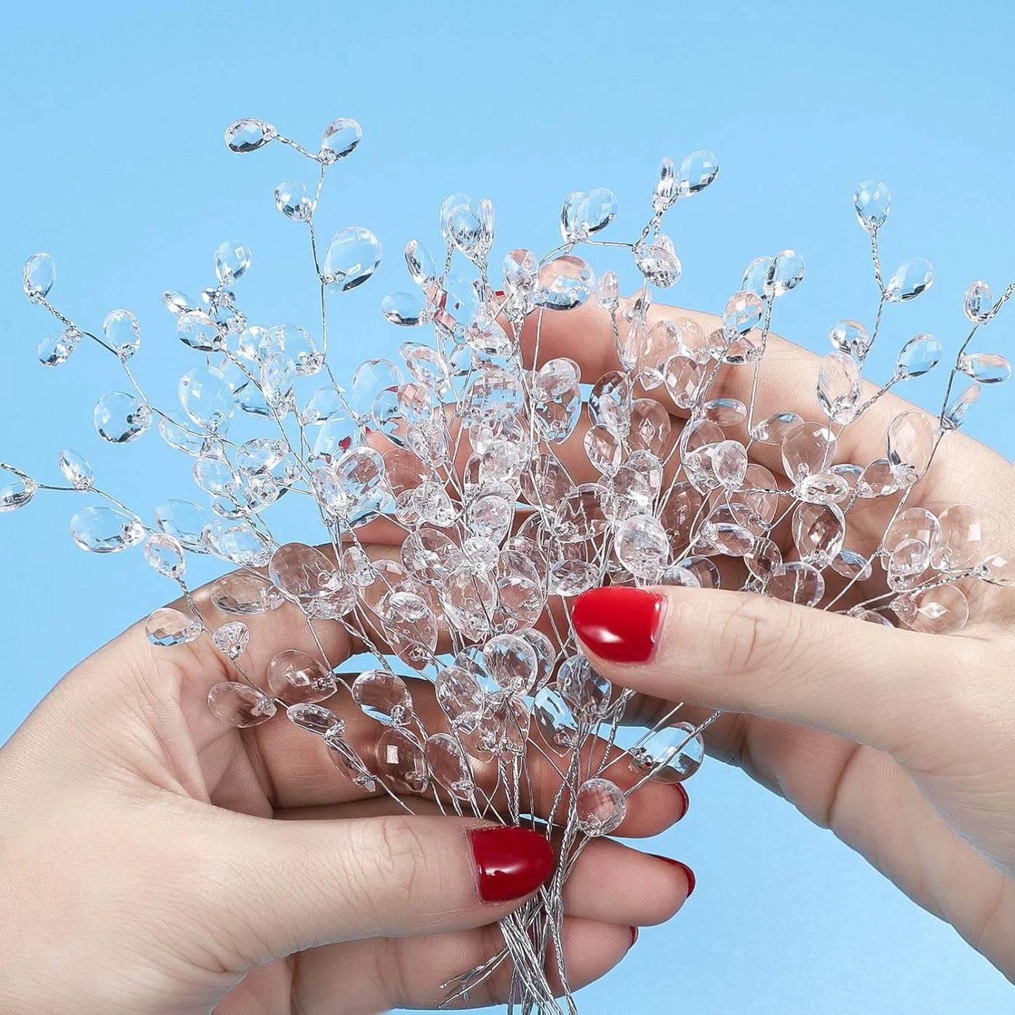 Crystal Acrylic Water Droplet Artificial Flowers | Wedding Décor