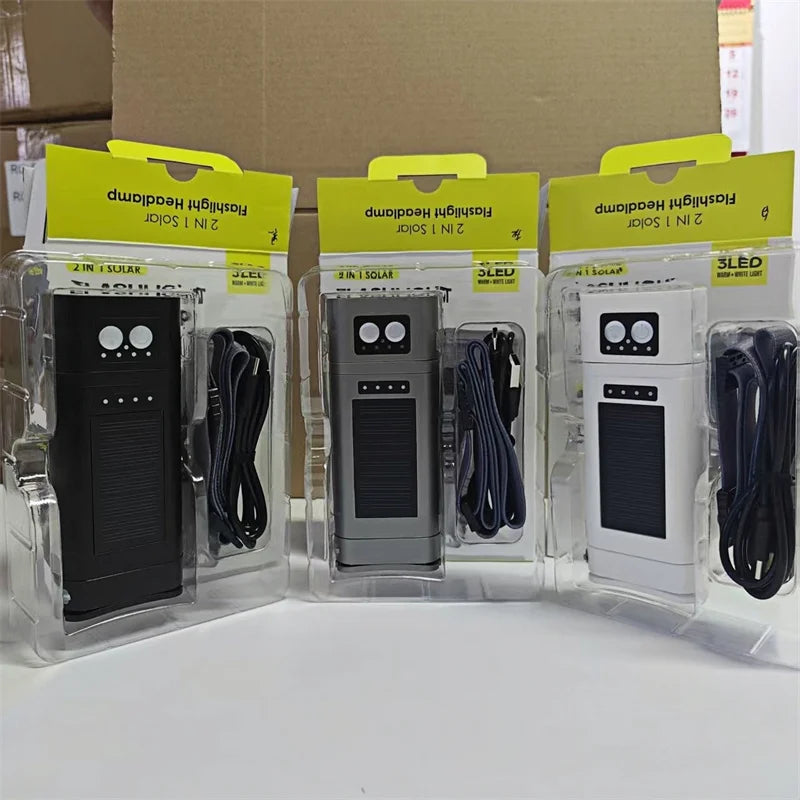 SHINEKNOT 2-in-1 LED Headlamp Flashlight with Power Bank