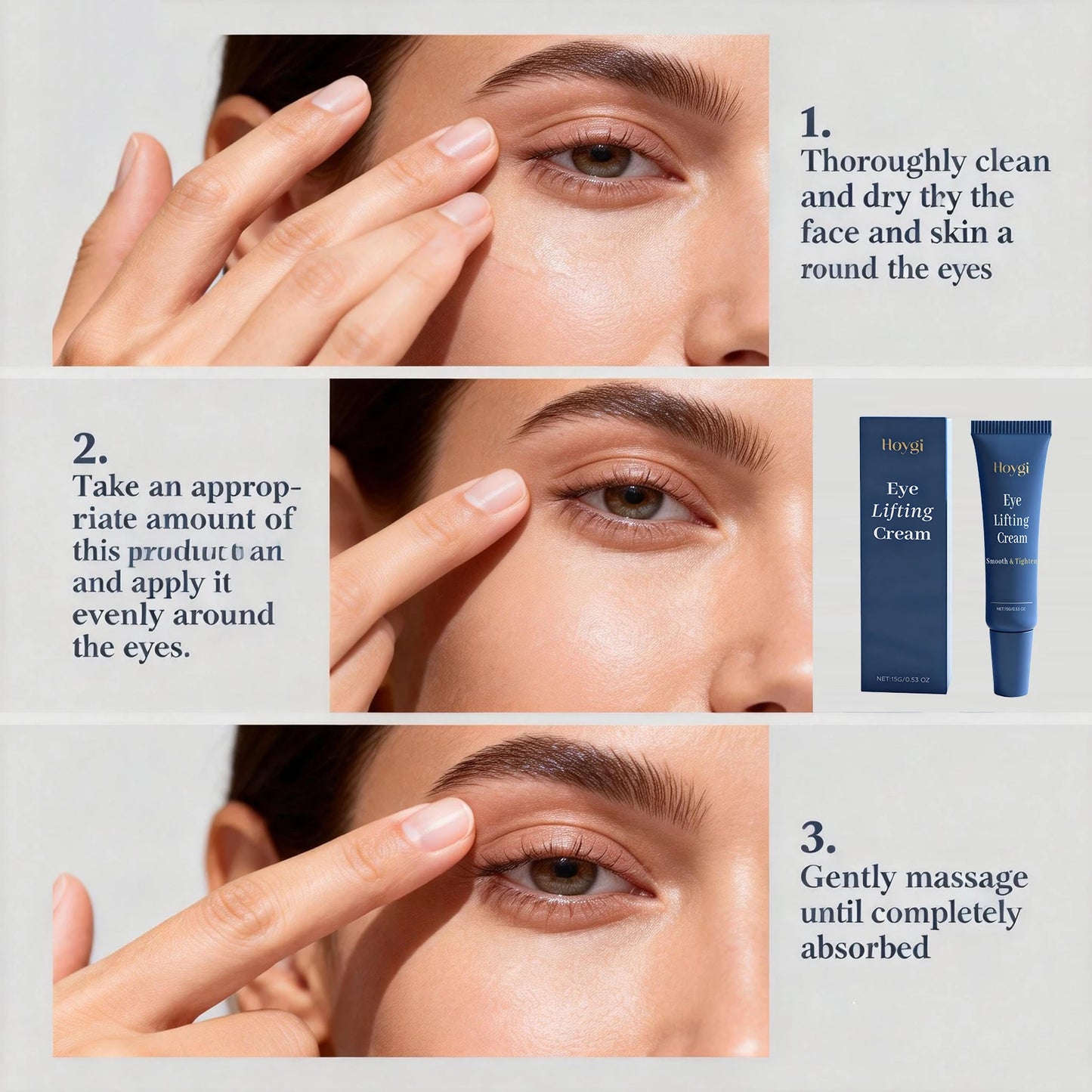 Eye Lifting Cream Firming Under the Eye Improve Dark Clrcles Remove Eye Bags Reduces Puffiness Anti-Wrinkle Eye Repair Cream 15g Peaceful Pleasures Health and Wellness