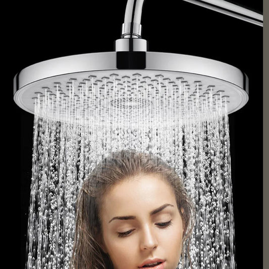 Large Round Rainfall Shower Head – Full Body Spray Booster Rainfall Shower Head Oasis Select