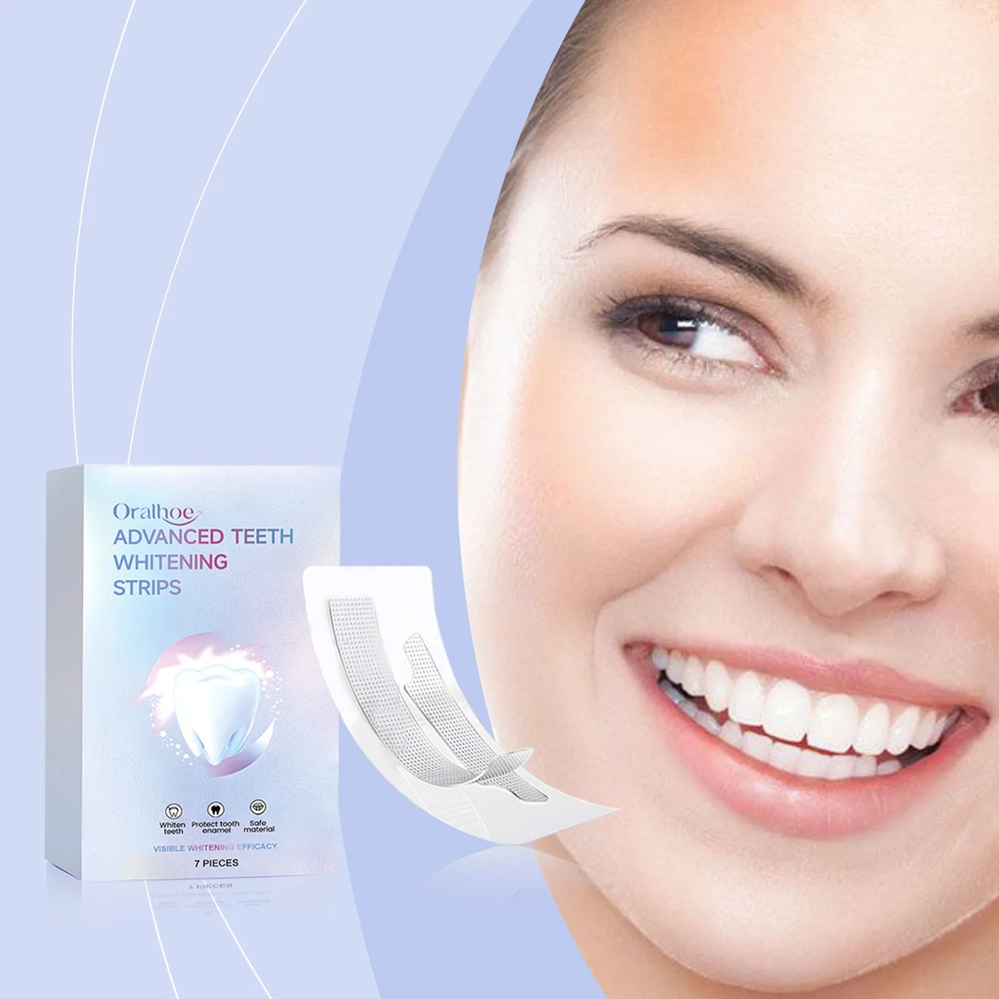 Oralhoe Teeth Whitening Strips 7-Pack | Whiten & Fresh Breath