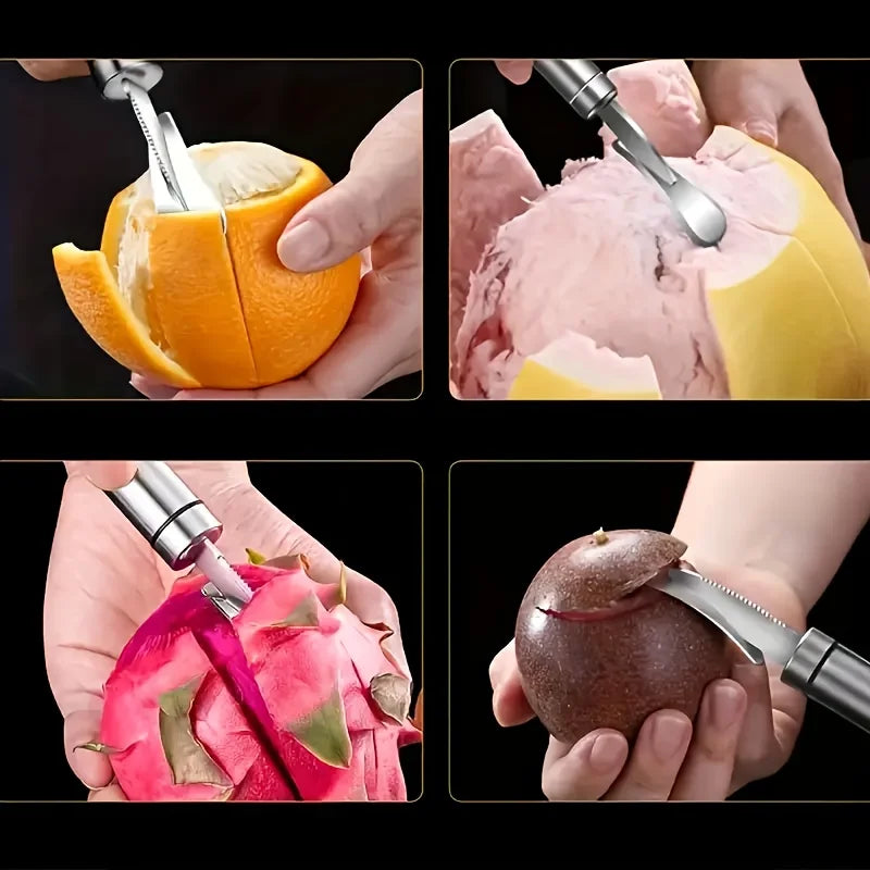 Stainless Steel Citrus Orange Peeler with Handle | Kitchen Tool
