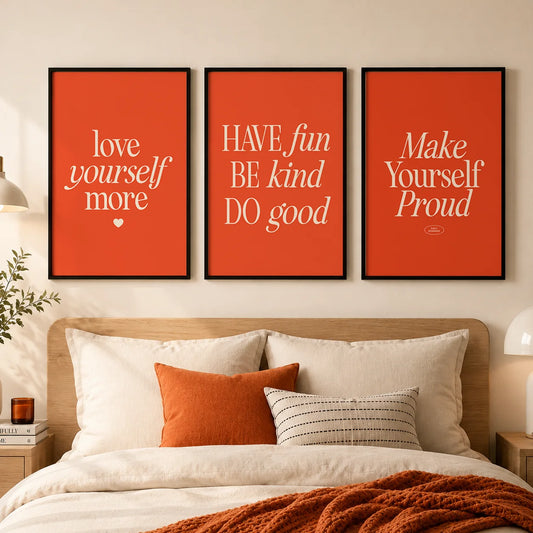 Nordic Inspirational Quote Canvas Wall Art | Minimalist Poster Canvas Wall Art Peaceful Pleasures Health and Wellness