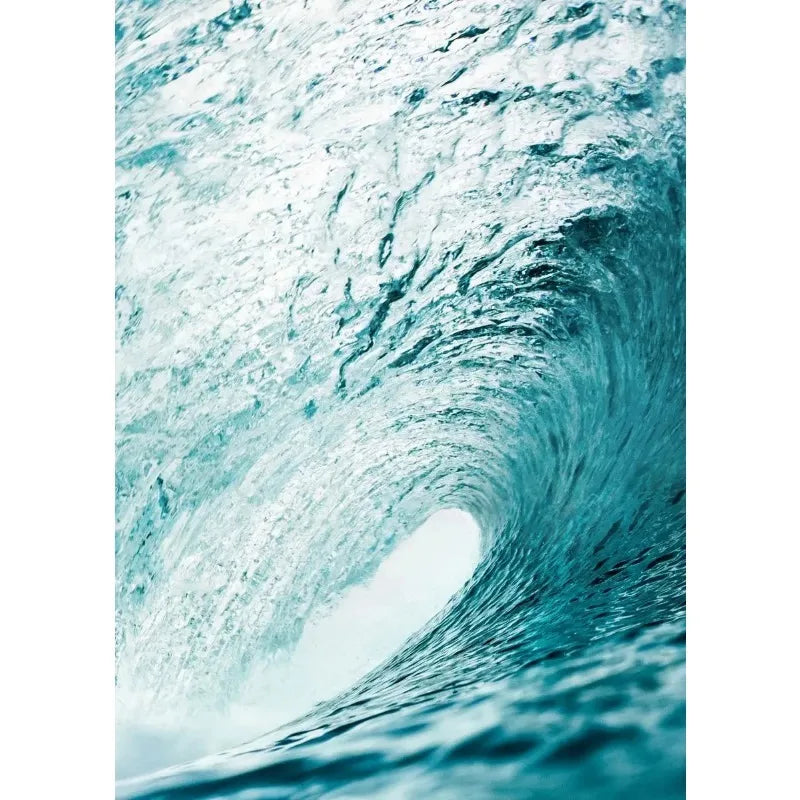 Summer Sunshine Beach Surf Palm Trees Sea View Poster Canvas Paintings Wall Art Pictures Home Decor Peaceful Pleasures Health and Wellness 1 40x50cm Unframed