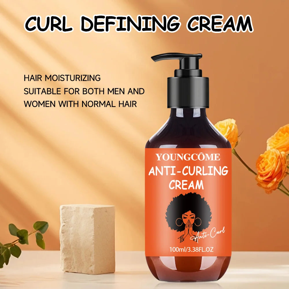 Moisturizes and Defines Curls, Perfectfor Dry and Frizzy Hair,Suitable for men and women-100ml Curly Hair Styling Lotion Peaceful Pleasures Health and Wellness