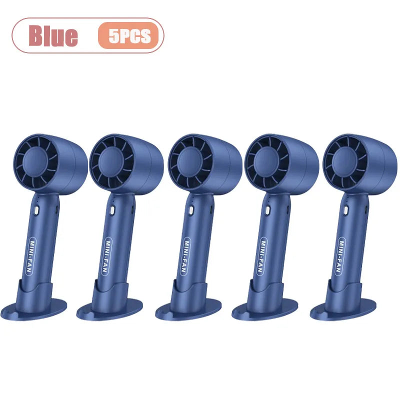 Mini USB Rechargeable Handheld Fan – 3 Speed Portable Desk Fan
