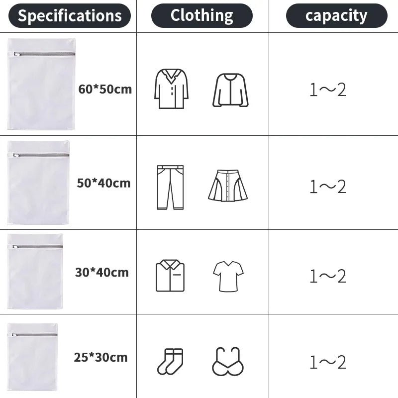 Mesh Laundry Bags for Delicates | Reusable Honeycomb Wash Bags