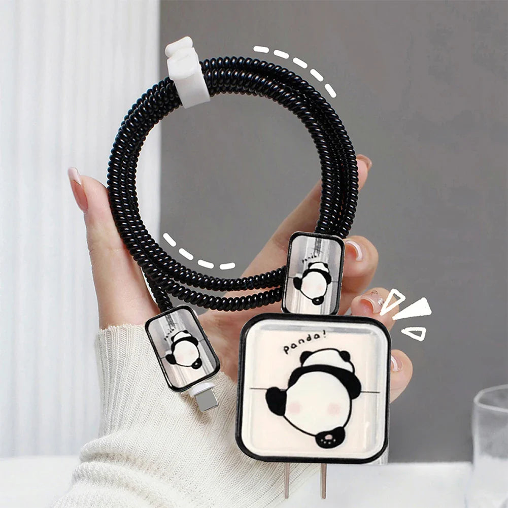 Emoji TPU Cable Protector for iPhone 15 14 13 | PD Fast Charge