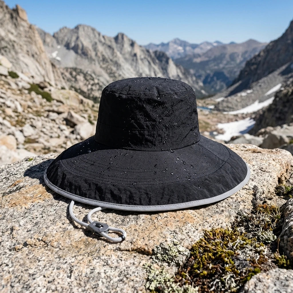 Sun-Protection Hat With Detachable Cape UPF50+ Wide Brim For Outdoor Hiking Fishing Peaceful Pleasures Health and Wellness