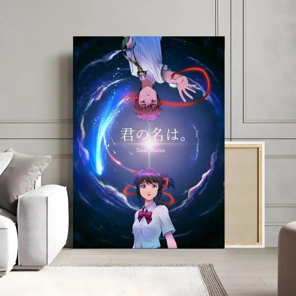 Your Name Anime Canvas Poster | Waterproof Wall Art Decor Anime Canvas Poster Peaceful Pleasures Health and Wellness
