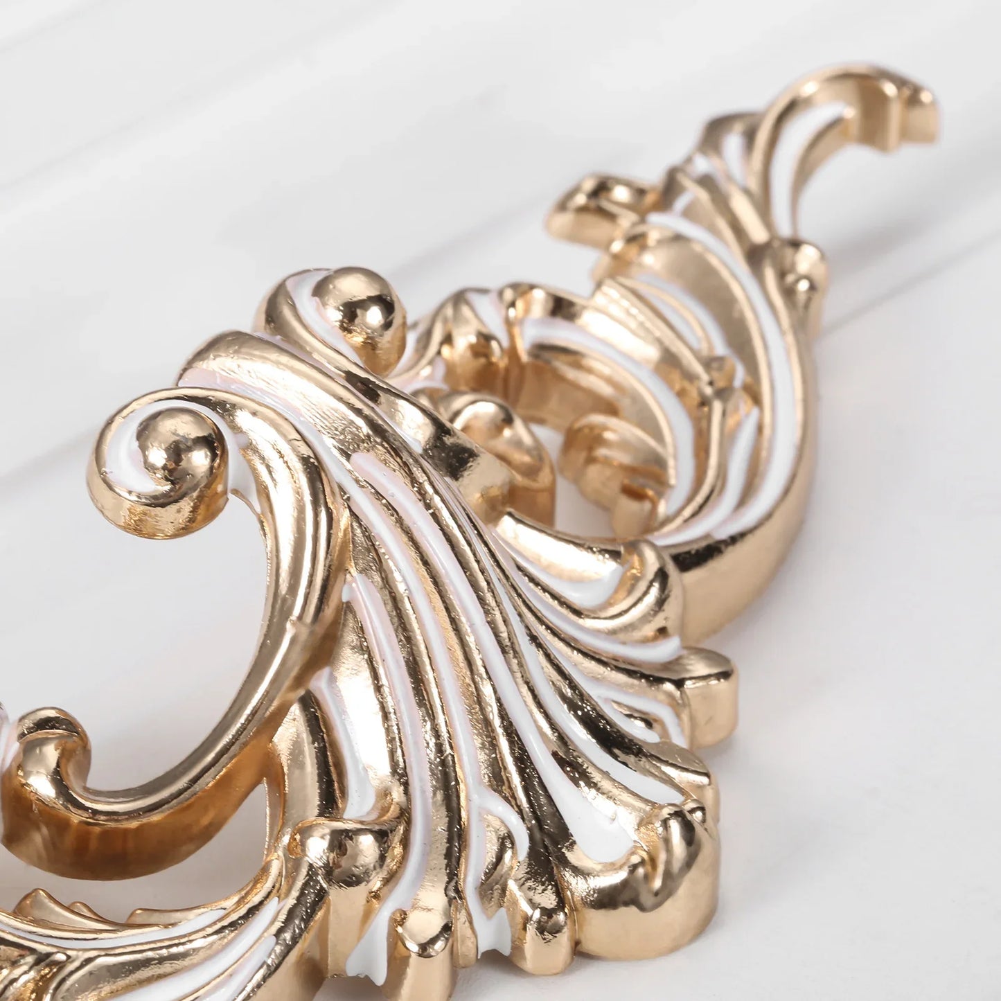 Antique White Gold Cabinet Knob – Zinc Alloy Single Hole Pull Handle