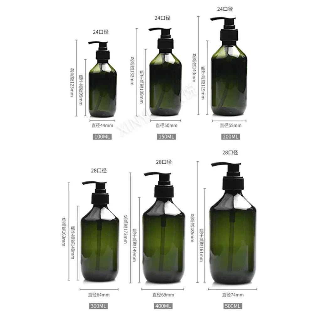 Refillable Pump Dispenser Bottles 100–500ml | Soap & Shampoo