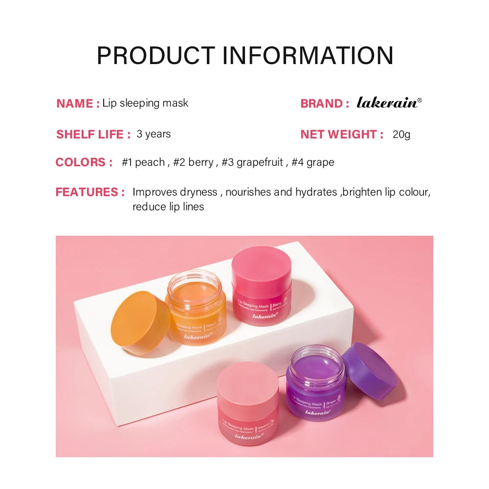 Moisturizing Sleeping Lip Mask Night Lips Care Maintenance Fades Lip Lines Relieves Lipitis Lip Care Products 20g Peaceful Pleasures Health and Wellness