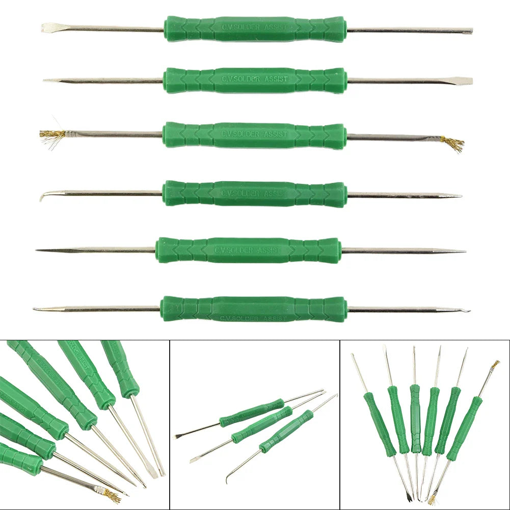 6-Piece PCB Soldering Aid Kit – Desoldering & Board Repair Tools