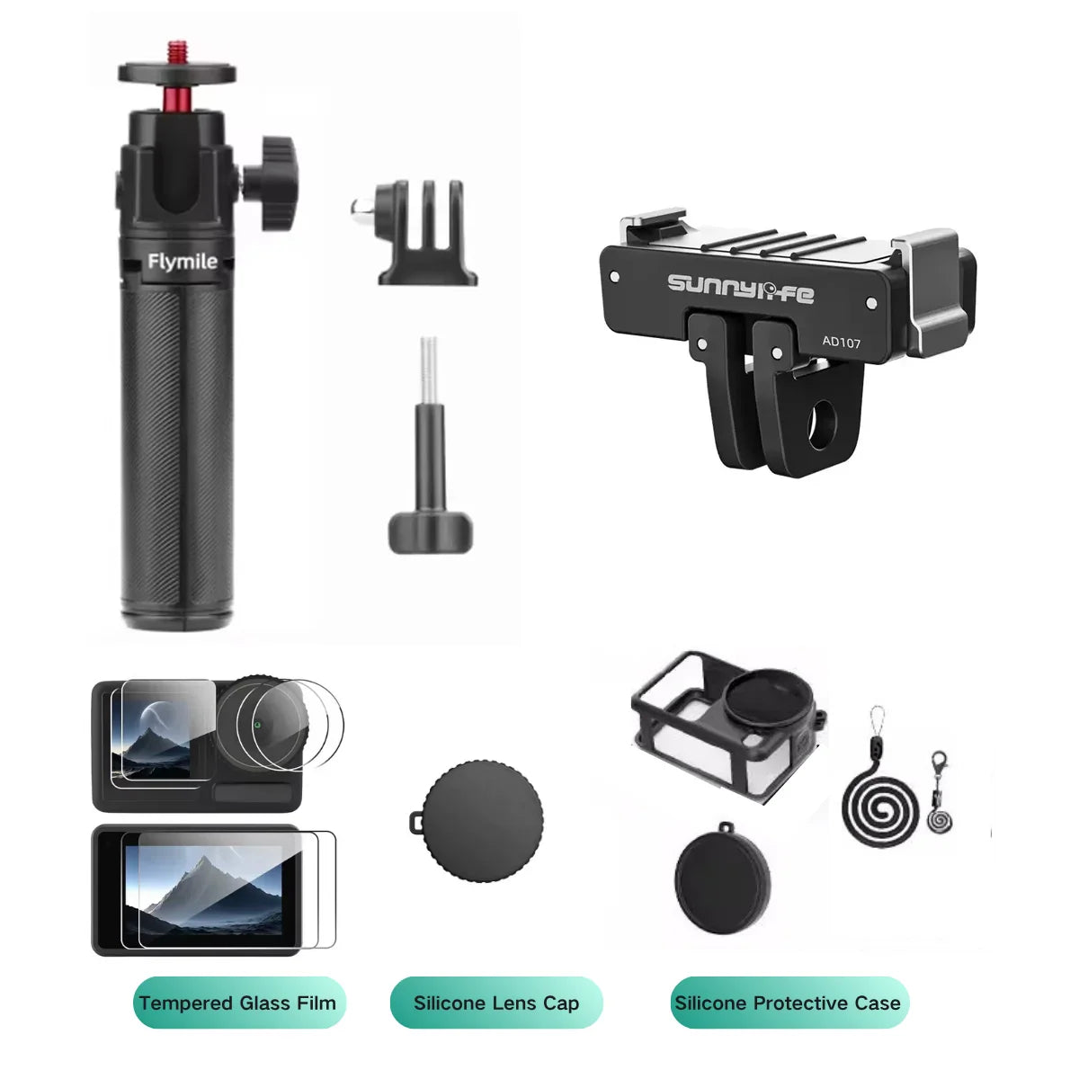 Desktop Selfie Stick & Tripod Extension Pole for DJI Action 6