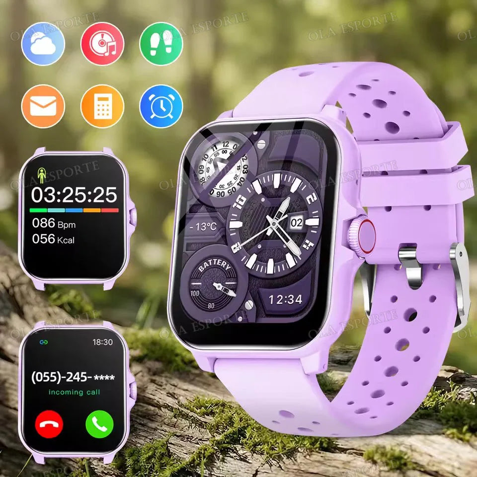 2026 NEW Smartwatch 1.83"HD Screen With Bluetooth Call Multi-Sports Modes IP68Waterproof Watch for Women Men Gift Choice Best Peaceful Pleasures Health and Wellness Purple