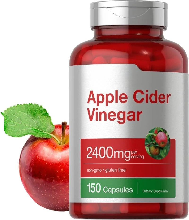 Apple Cider Vinegar Capsules 2400mg Per Serving Daily Wellness Support Non GMO Gluten Free 150 Capsules Peaceful Pleasures Health and Wellness 1botlle 150capsules