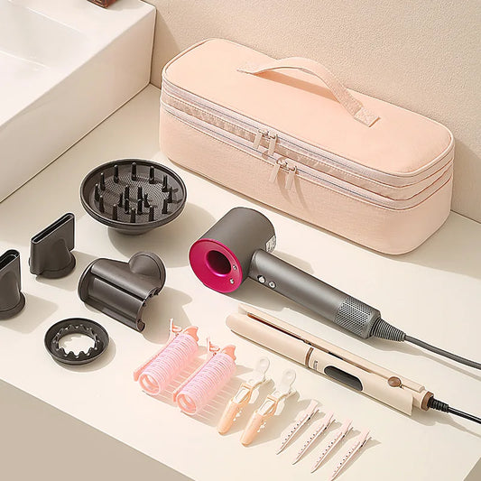 Large Capacity Carring Hair Dryer Storage Bag Dustproof Travel Case Multi-Pocket Organizer Pouch for Dyson Curling Hair Dryer Peaceful Pleasures Health and Wellness
