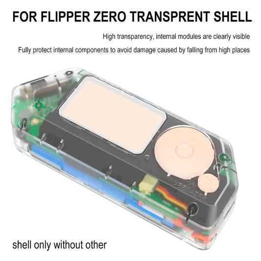 Flipper Zero Transparent 3D Printed Shell | High-Clarity Case Device Replacement Shell Oasis Select