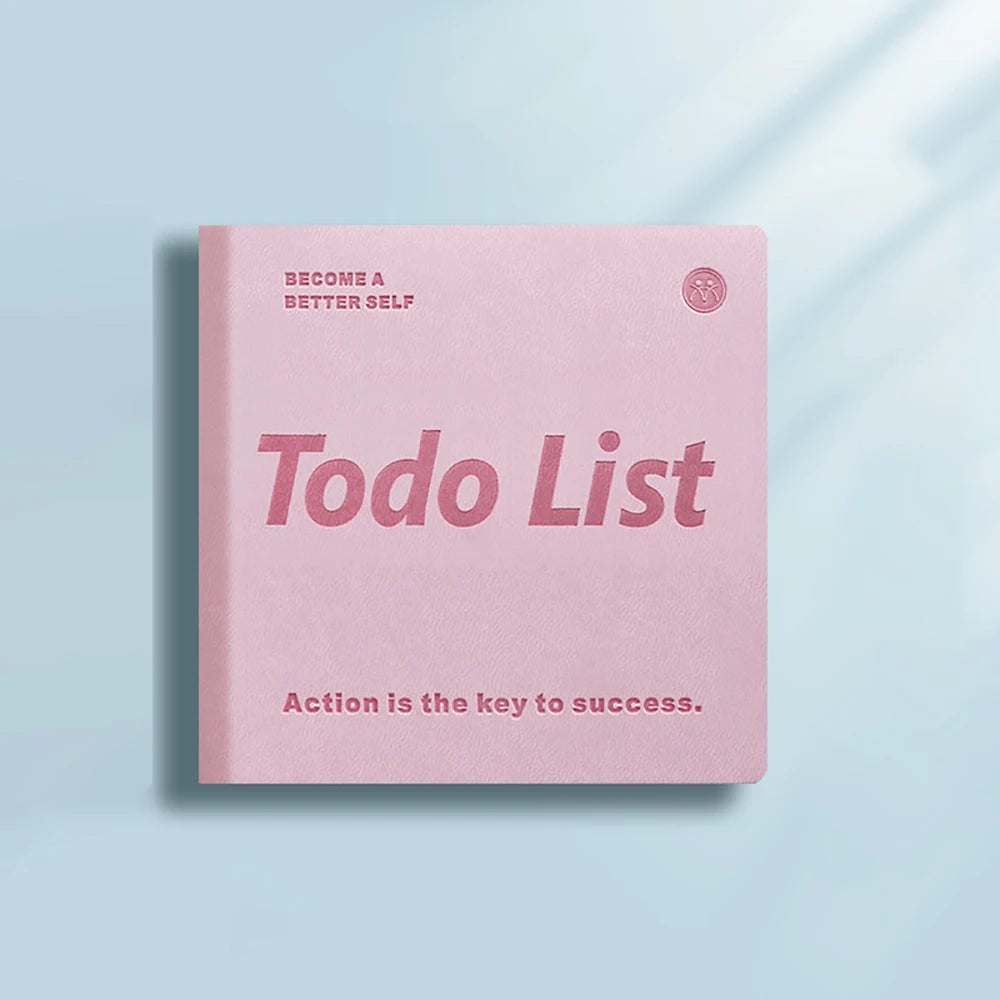 100 Sheets Leather Plan Book Time Management Schedule Self-discipline
