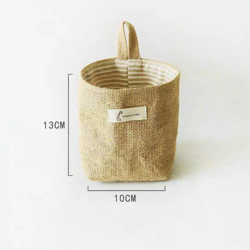 Cotton Linen Hanging Storage Bag | Door, Wall & Bathroom