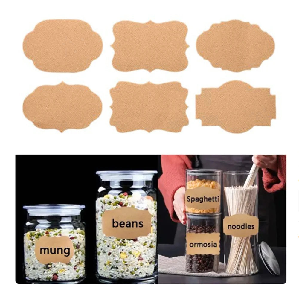 300 Stickers/Rolls/30x50mm Kraft Paper Blank Decorative Stickers Stickers Diy Stickers Baking Packaging Stickers Labels Peaceful Pleasures Health and Wellness