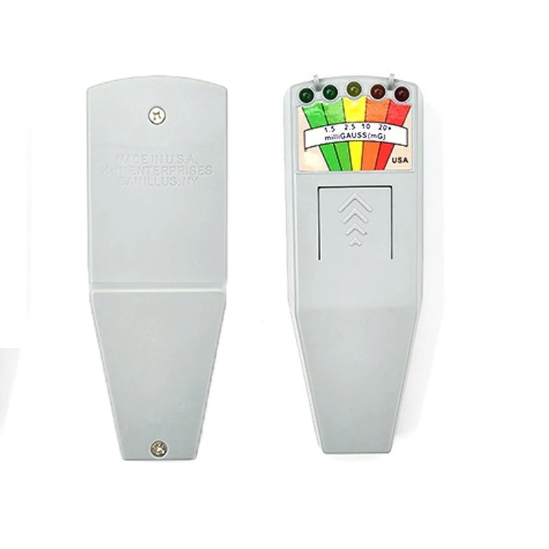 Radiation Detector Digital Electromotive Force Meter Gauss Meter Dosimeter Tester Handheld Electromagnetic Field Radiation Meter Peaceful Pleasures Health and Wellness white no battery