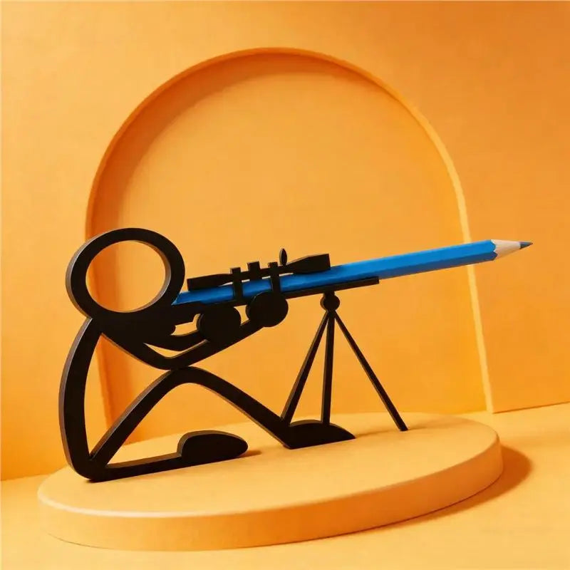3D Printed Stick Figure Pencil Holder – Desk Organizer Gift