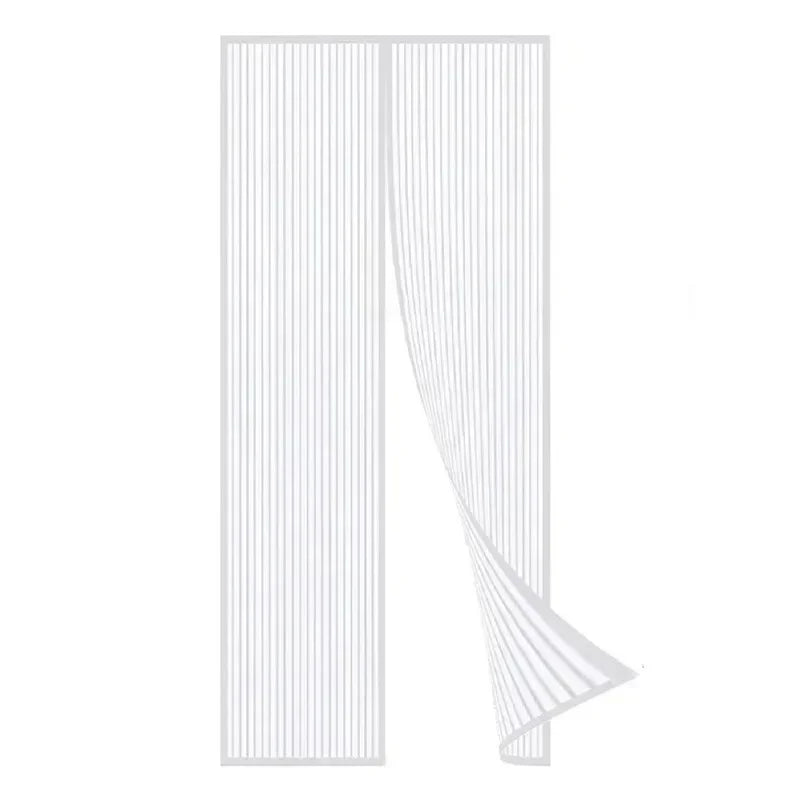 Anti Mosquito Fly Curtains For Doors Screen Magnetic Mosquito Net Door Window Automatic Closing Mesh For Kitchen Living Room Peaceful Pleasures Health and Wellness white 100x210