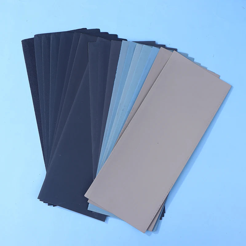 New 5/6/8/10/18/24Pcs Sandpaper Set 2000/2500/3000/5000/7000 Mixed Grits Sand Paper Water/Dry Sanding Paper Abrasive Tool Peaceful Pleasures Health and Wellness