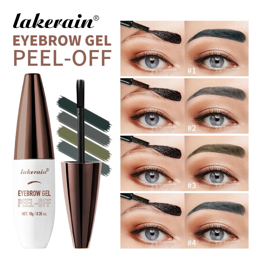 Peel-off Eyebrow Gel Waterproof And Sweat-proof Tattoo Long-Lasting Smudge-Proof Effect Natural Eyebrow Dye Eye Makeup Cosmetics Peaceful Pleasures Health and Wellness
